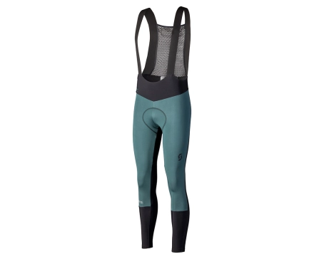 Collant à bretelles Homme RC PRO WARM GORE-TEX +++ Noir/Vert Aruba