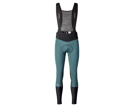 Collant à bretelles Homme RC PRO WARM GORE-TEX +++ Noir/Vert Aruba
