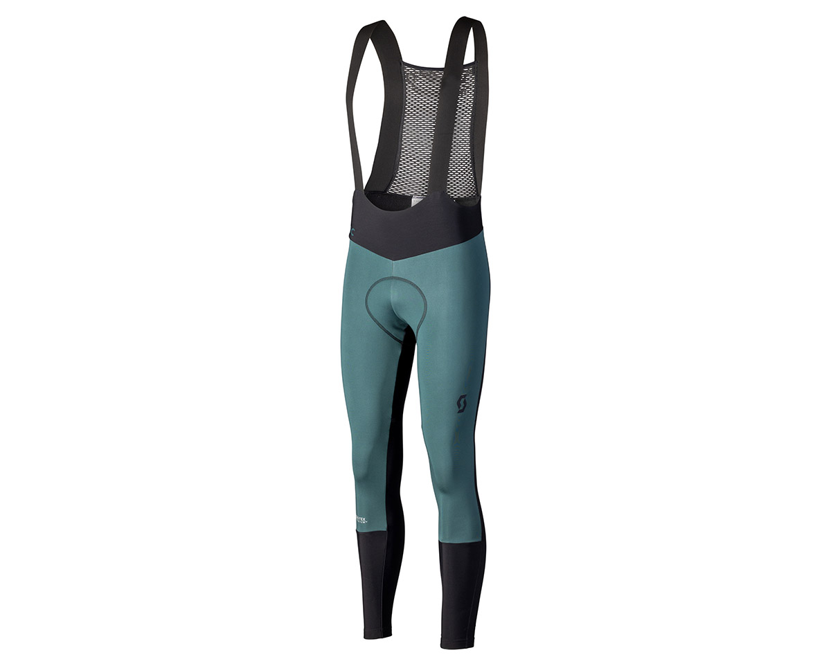 Collant à bretelles Homme RC PRO WARM GORE-TEX +++ Noir/Vert Aruba