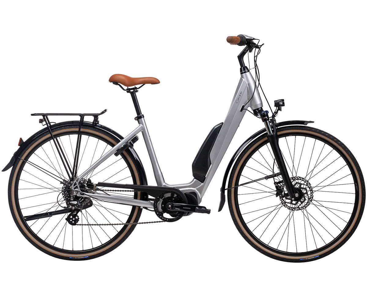Vélo électrique urbain E-CITY STEPS 26 418 Wh Argent